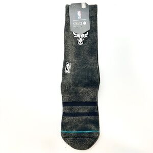 Stance Gray NBA Crew Socks with Team Logo